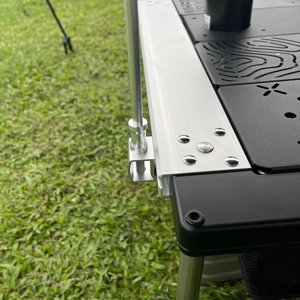 Portable Aluminium Alloy Detachable Lantern Stand Outdoor Light Hanger Portable Lamp Post Pole for IGT Table Camping Accessories