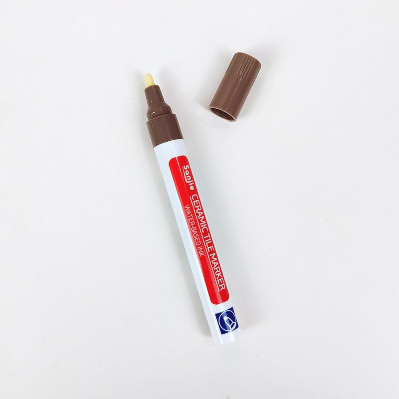 Ceramic Tile Grout Repair Pen 2ml Wall Floor Tile Gap Filling Marker Waterproof Durable Easy Application for Tile Joint Restoration One Size