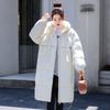 Winter Comfortable Thick Cotton Coat for Women Long Knee-length Loose Coat