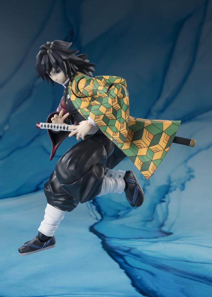 TAMASHII NATIONS Demon Kimetsu no Yaiba Giyu Tomioka approximately 150mm painted movable figure S.H.Figuarts Slayer PVC&ABS