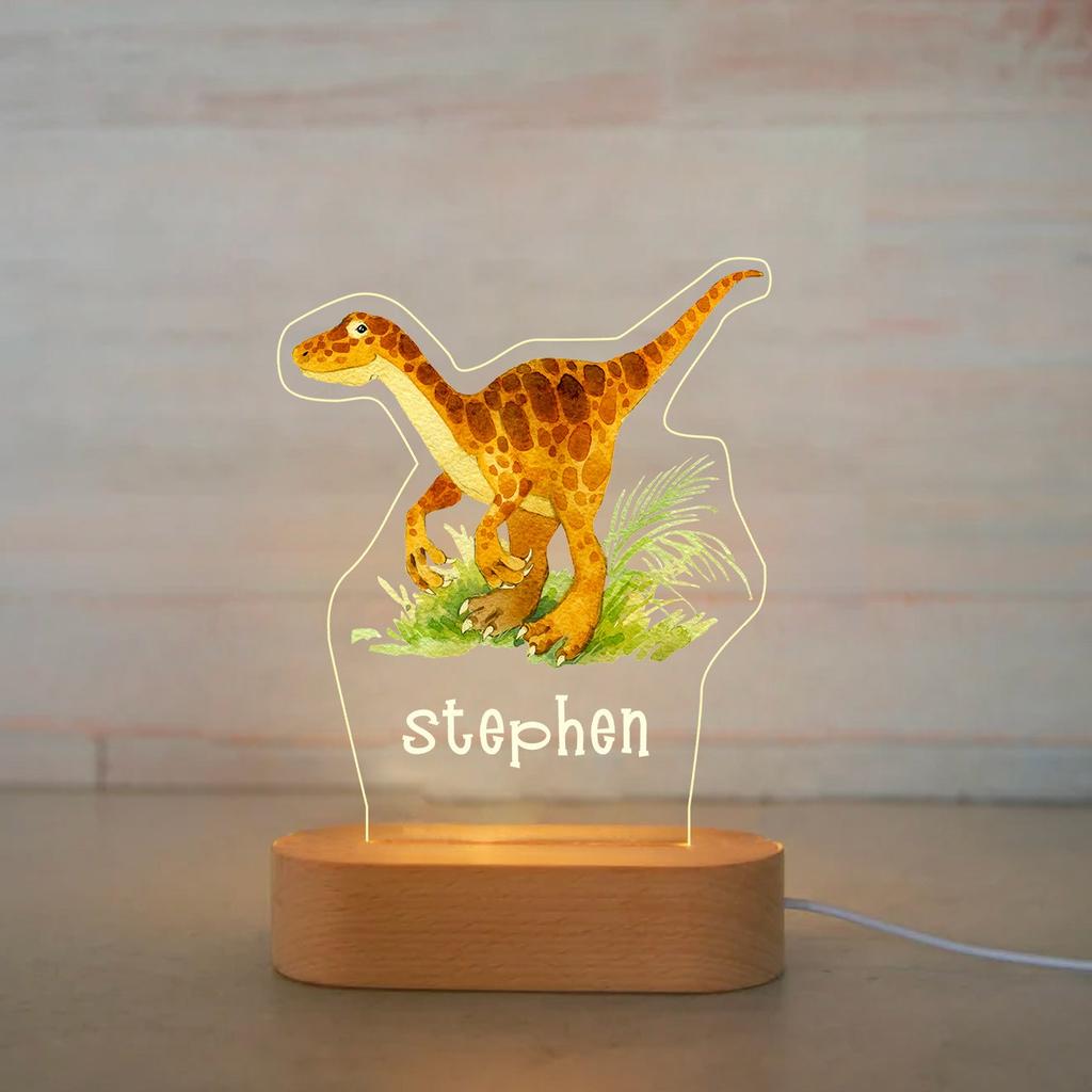 Personalized Children Animal Night Light Custom Acrylic Lamp Baby Kids Bedroom Decoration Neonate Birthday Christmas Gift