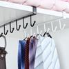 Under Cabinet Hanger Kitchen Bedroom Holder Iron Organizer Household Hanging Rack Punch Free Organizing Hook Space-saving