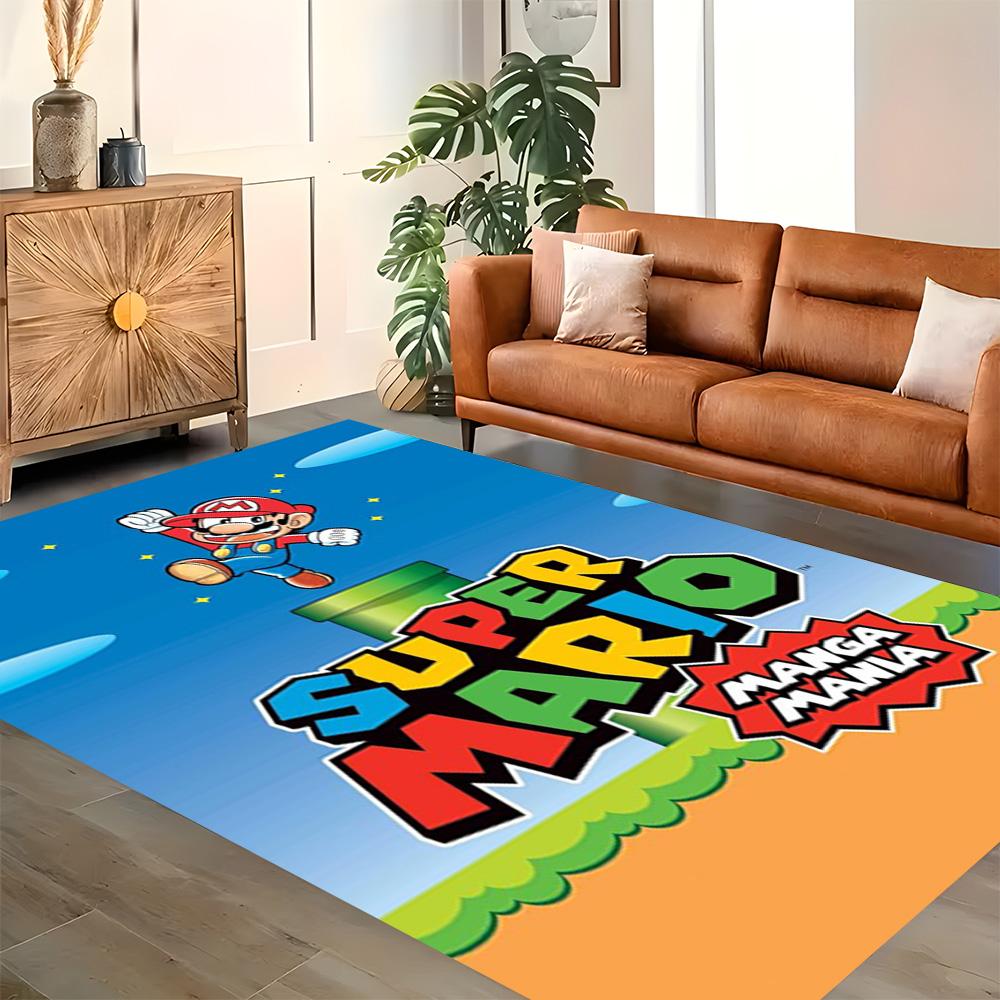 Super Mario Adventure for Living Room Rug, Bedroom, Study Room, Hallway Decoration, Perfect for Home Decoration or Holiday Gifts