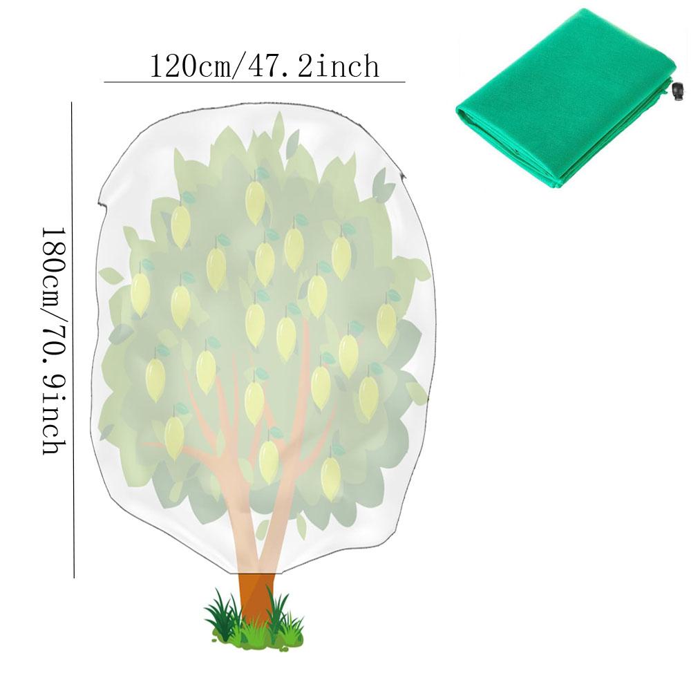 Plant Covers Freeze Protection Covers Frost Cloth Plant Anti-Freeze Shrub Protection Bag with Zipper Drawstring Frost Blankets