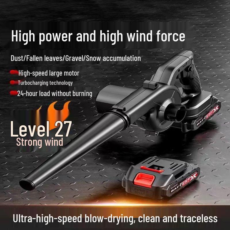 High-Power Rechargeable Lithium Battery Blower for Dust Removal and Vacuuming in Homes, Computers, and Cars