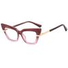 2025 Cross Cat Eye Glasses: Anti-Blue Light European & American Frames, Internet Celebrity Style, Bare Face Optical Design