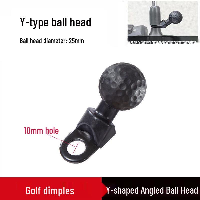Adjustable Motorcycle Phone Holder with Metal Bracket and Rearview Mirror Mount
