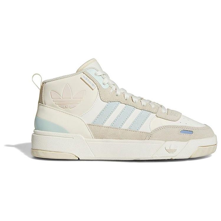 Adidas Originals Post Up Leather Retro Slip Resistant Durable Mid Top Sneakers Women Sneakers Off-White GV9330