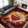 Crystal Velvet Rug Custom Name Text, Soft Non Slip Floor Mat Home DecorAS Roma