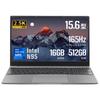 ESBOOK Laptop s kovovým tělem 8000mAh Windows 11 Pro MS Office Intel Celeron 16GB Čtečka otisků prstů 5G a Japonská klávesnice Fólie 512GB Office, 15,6palcový, 2,5K