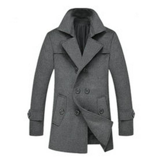 2022 Men's Wool Trench Coat - Multi-Color & Size Available