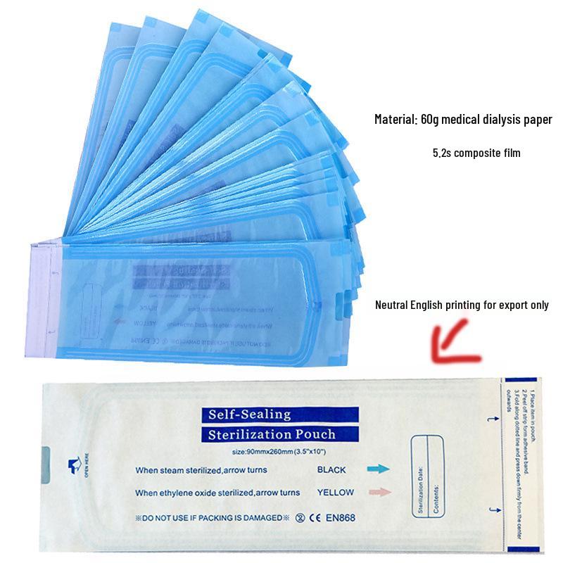 Dental Self-Sealing Sterilization Bags for Disposable Nail Art Tool Packaging