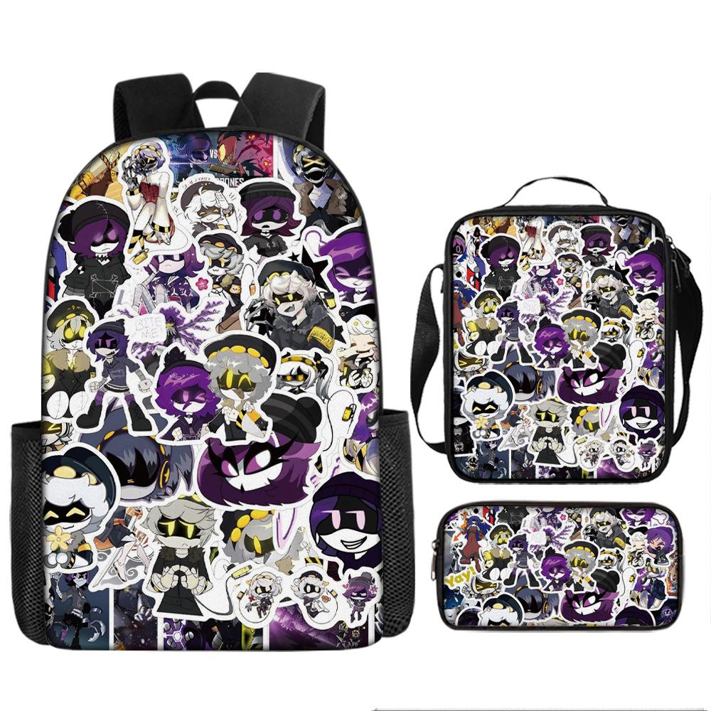 Inorganic Killer Children's School Bag Backpack Murder Drones Elementary School Cartoon Backpack Three-piece Set