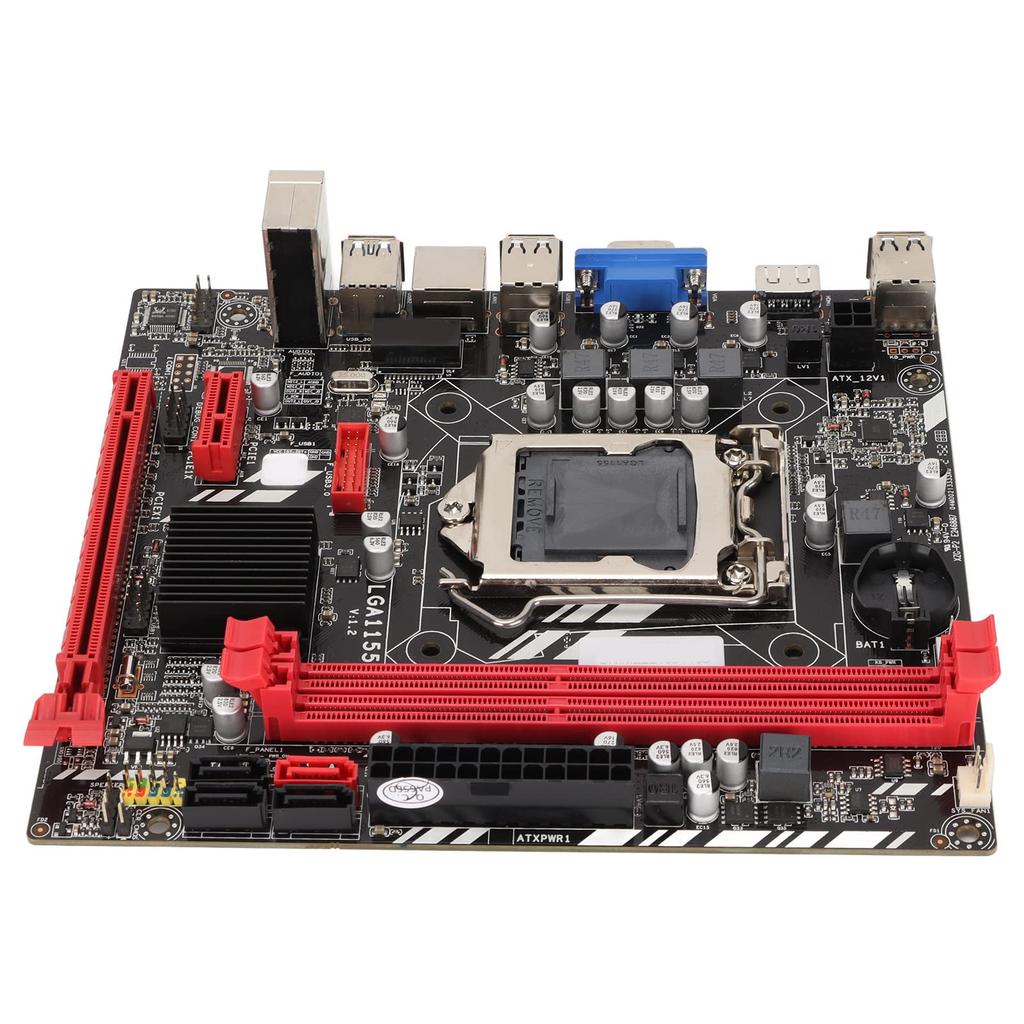 Ongwan Intel B75 Chipset Motherboard, LGA1155 Compatible, Micro-ATX Motherboard, VGA/PCI E1X/COM/1000M Network Interface, DDR3 X 2