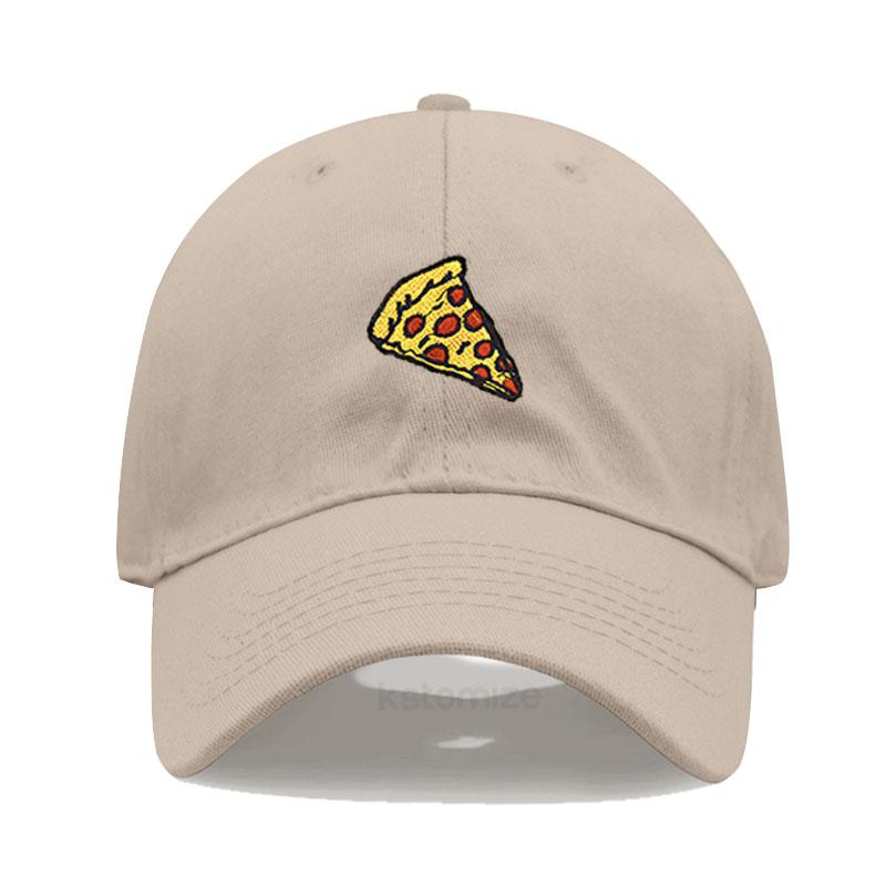Pizza Embroidered Baseball Cap for Women Men Fashion Adjustable Soft Cotton Dad Hat Unisex Classic Golf Caps