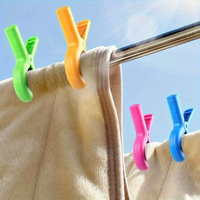 12Pk Heavy Duty Windproof Chair Clips – Non-Slip Clamps for Beach Towels, Pool Loungers, Cruise & Camping. Travel Essential!