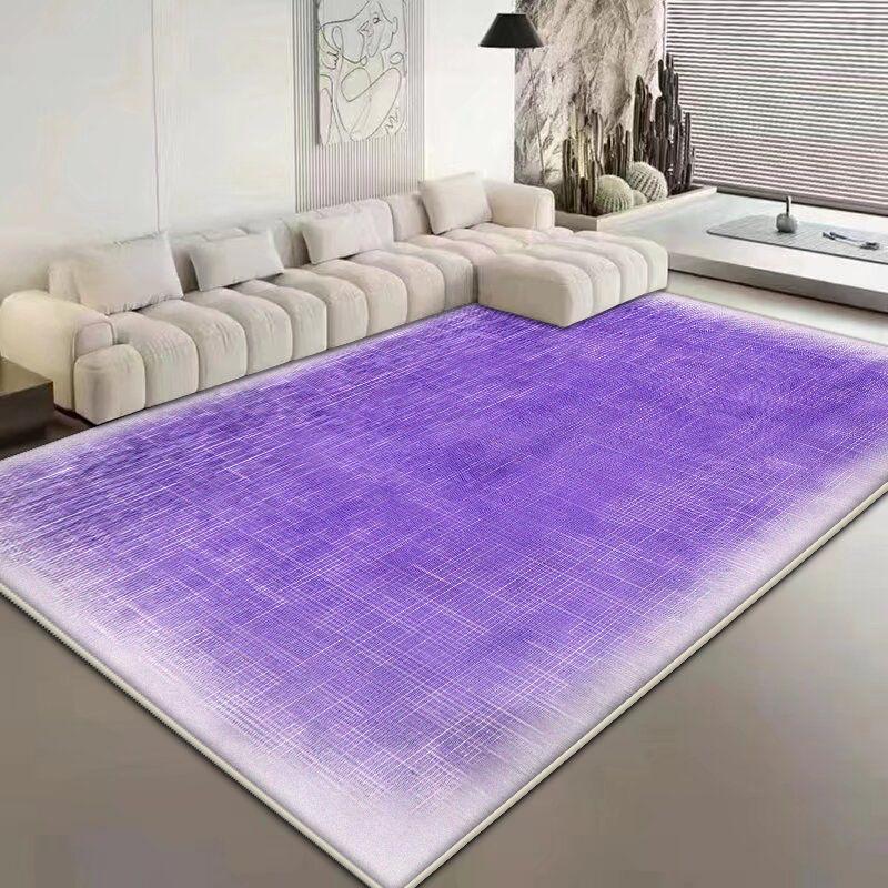 Solid Color Modern Large Living Room Carpet Simple Style Antiskid Sofa Table Mat Easy Clean Bedroom Decoration Room Rug Fluffy