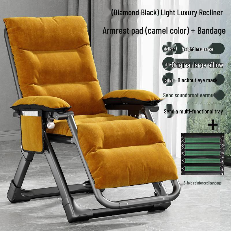Premium Reclining Backrest Chair for Relaxing and Sleeping, Foldable for Home & Balcony Use