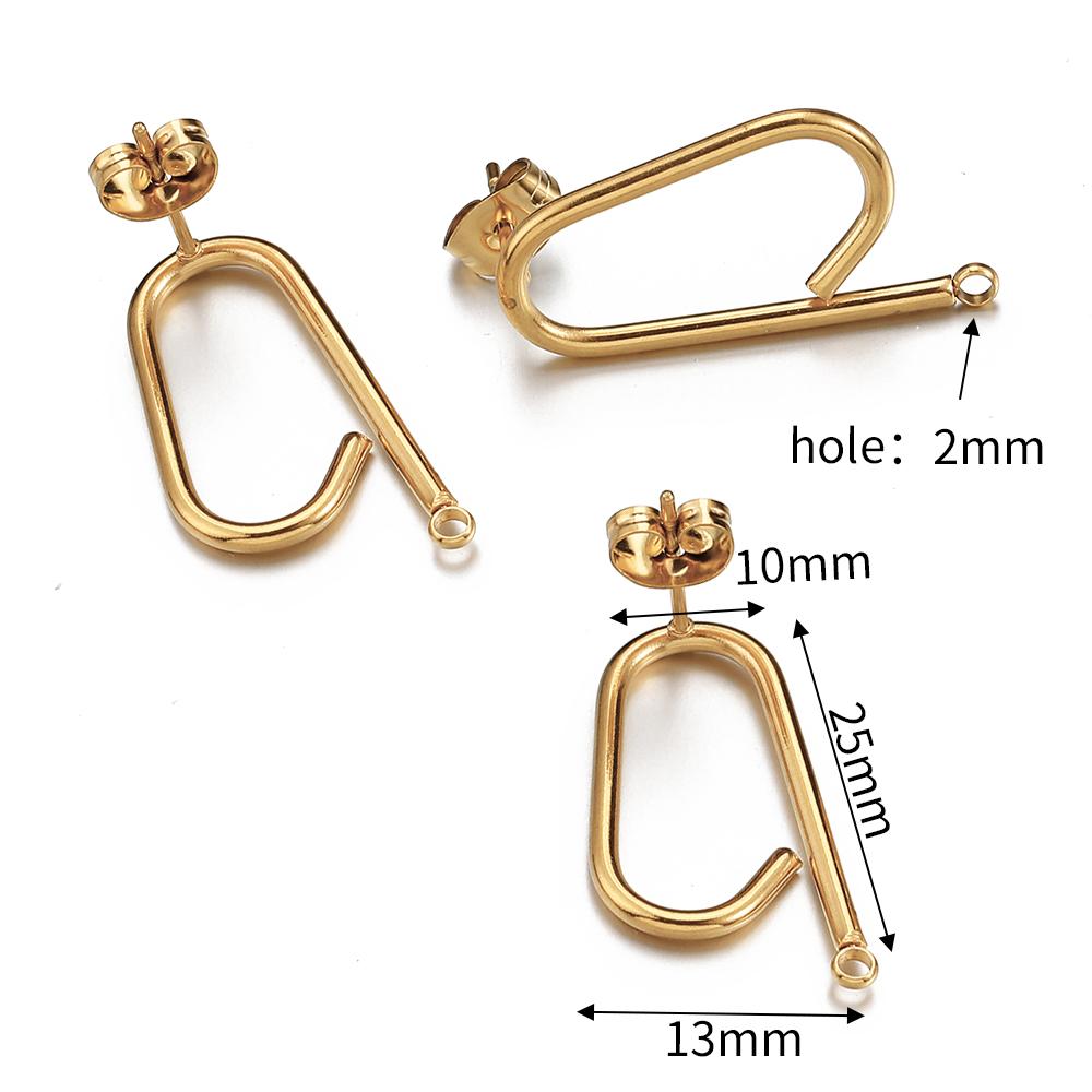 Kein Verblassen 10 Stück Edelstahl Leere Ohrstecker Basis Pins Mit Ohrstecker Ohrrücken für Schmuckherstellung DIY Zubehör