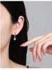 Sterling S925 Silver Moissanite Classic Six-Prong Earrings - Versatile High-Grade Ear Jewelry Dangles