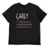 Carly Girl Name Definition T-Shirt Clothing Custom T-shirts Blacks Plain Mens T Shirt