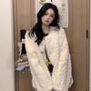A Lambskin Coat for Women In Winter, Featuring A High-end and Warm Fur Coat