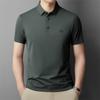 Summer New T-shirt Men's Business Casual Polo Shirt Short Sleeve Solid Color Polo Collar Versatile Young and Middle-Aged Temperament Top