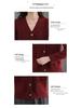 2025 Herbst Damen Eleganter V-Ausschnitt Einreihiger Strick-Cardigan Pullover Mantel mit Taschen.