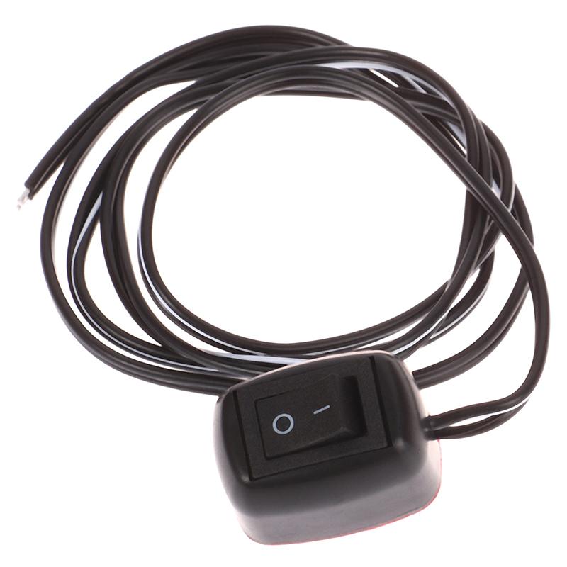 Dc 12V Universal Car Switch Paste Type Toggle Switch With Cable 60Cm