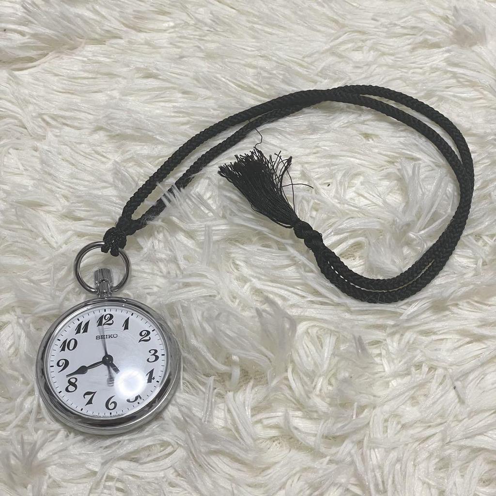 [USED] Seiko Railway Pocket Watch, Commemorating the 100th Anniversary of the Opening of Mito Station, 7011-0010, Rare Item