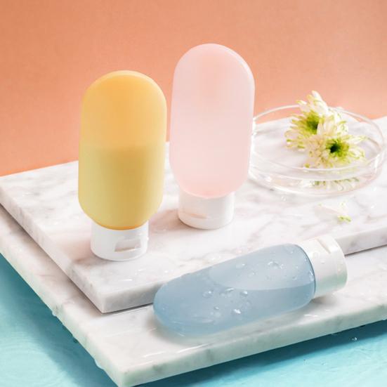 

Yousheng 3Pcs/Set 60ml Dispensing Bottle Good Sealing Soft Leak-proof Refillable Small Size Travel Shampoo Lotion Storage Bottle Woman Supply
