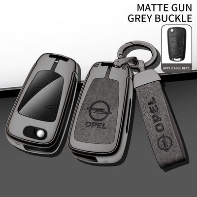 Leather Zine Alloy Car Smart Key Case Shell Cover Protector Fob For Astra GTC Corsa Insignia Mokka Zafira Combo Accessories