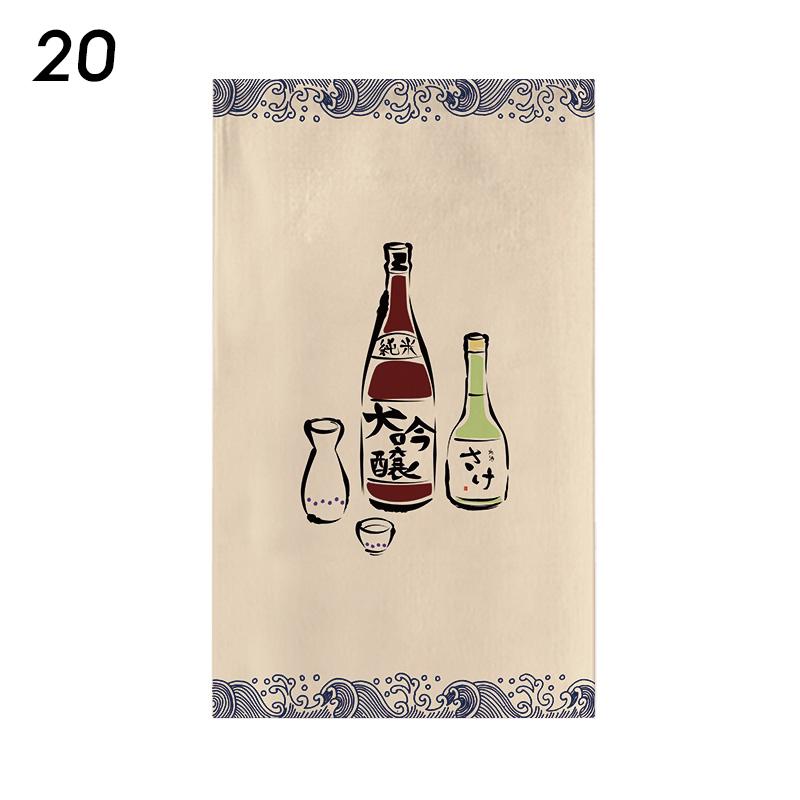 Japanese Style Door Head Half-curtain Noren Cuisine Izakaya Sashimi Seafood Restaurant Decor Short Curtains Kitchen Partition
