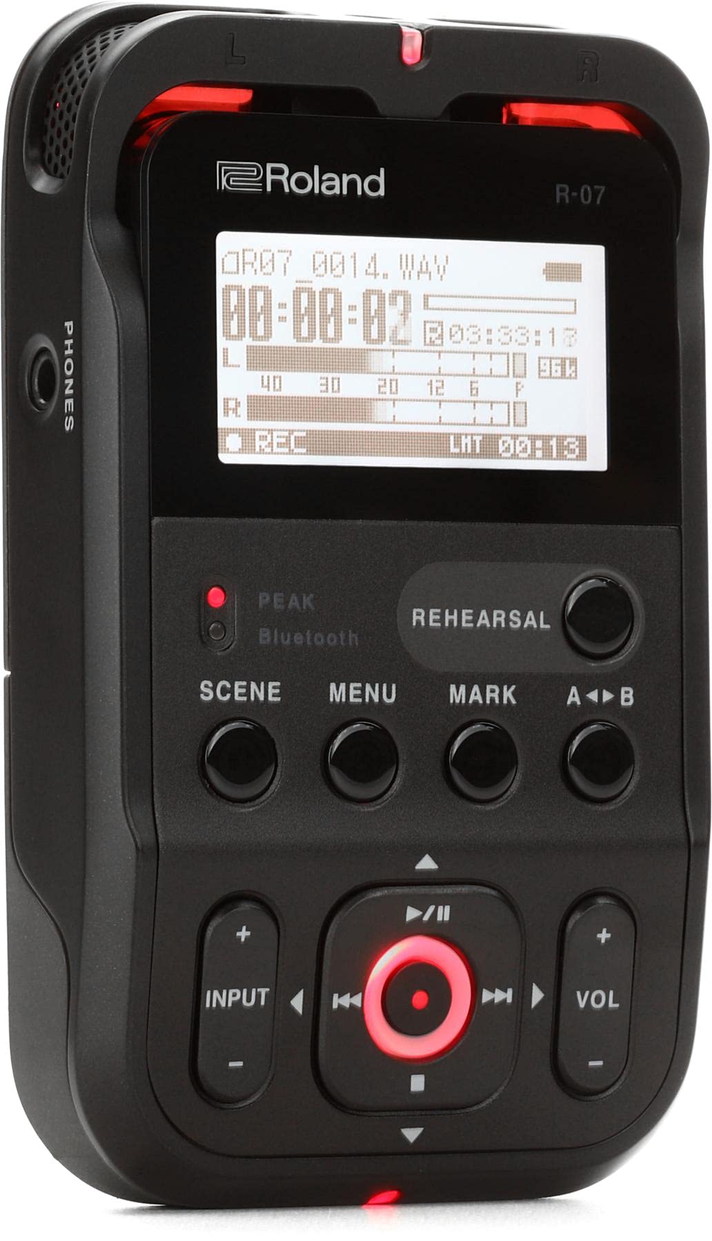 

Roland Audio Чорний R-07-BK, Високороздільна записуюча апаратура,
