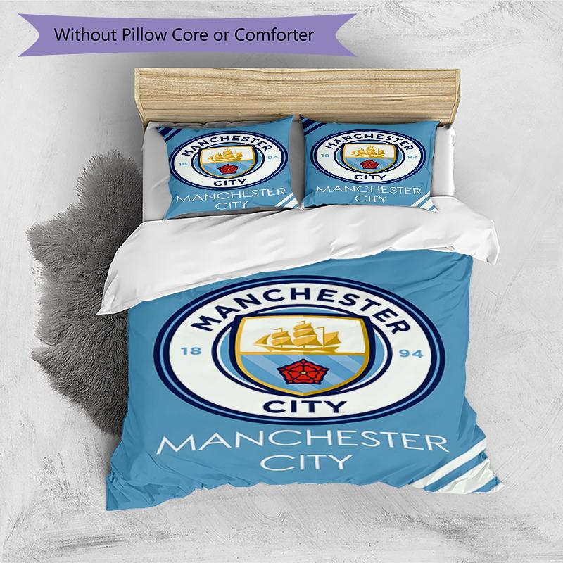 3pcs Football Team (32) Design Cover Set - HD Printed Bedding with 1 Cover and 2 Pillowcases - Perfect for Home and Dorm Decor