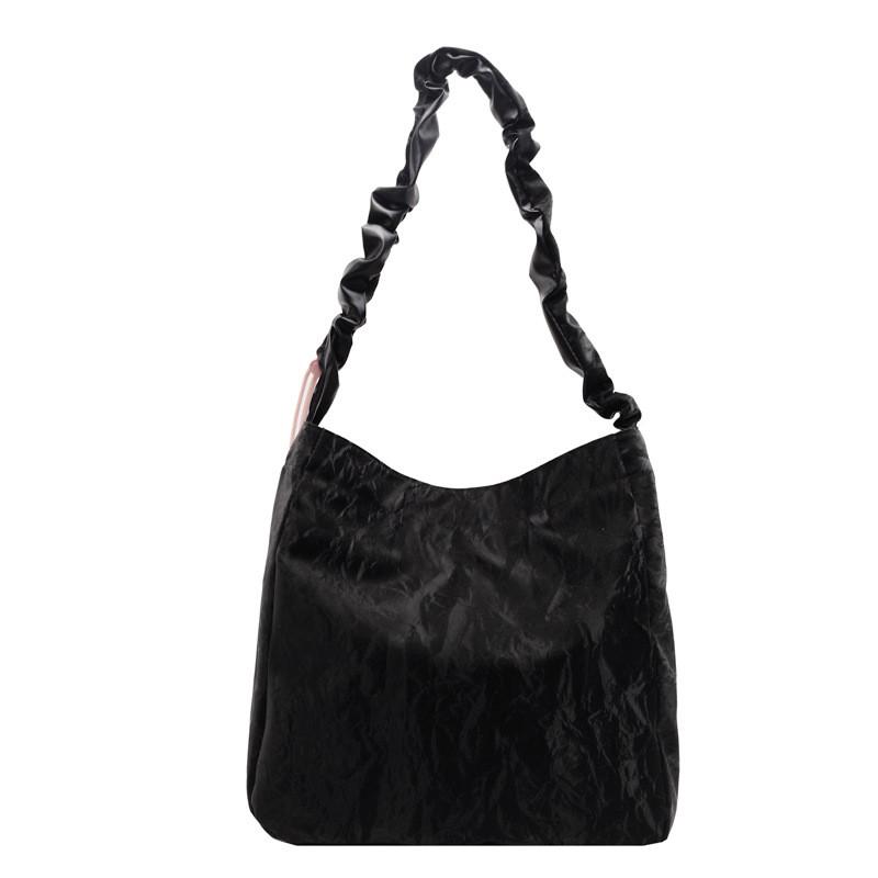 Fashionable Ins Large Capacity Tote Bag For Women Available In Chic Colors Like Beige Black Blue And Pink