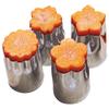 8 Pcs/Set Puzzle Fruit Vegetable Cutter Stainless Steel Shredders Slicers Star Flower Shaped Mould