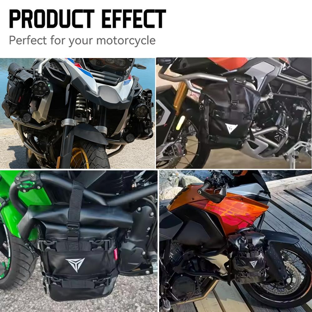 Motorcycle Side Frame Bag For BMW R1200GS R1250GS ADV For HONDA NC750X CB500X Waterproof Motobike Bumper Bag Repair Tool Bag