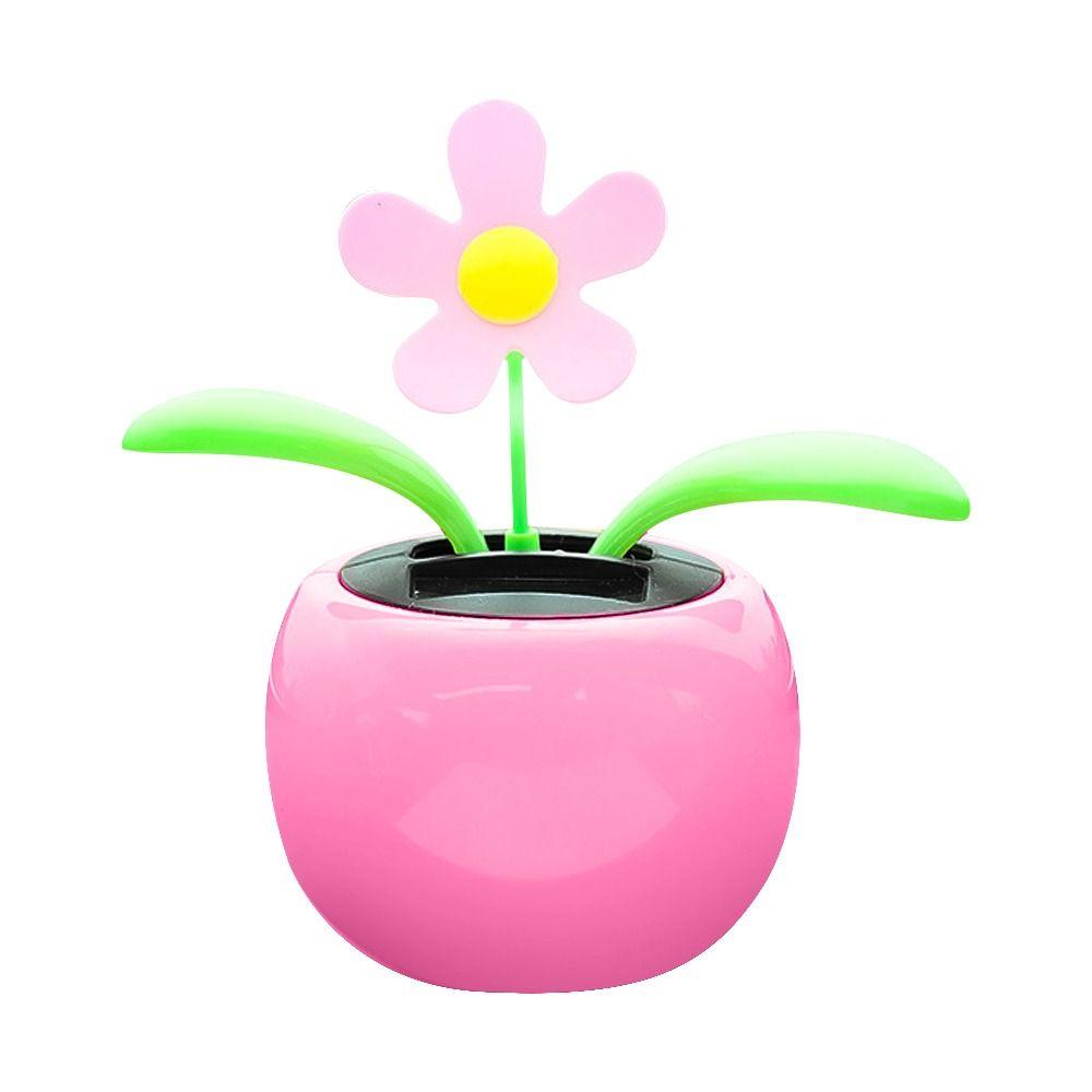 Automobile Dashboard Decoration Swinging Toy Car Interior Ornament Solar Powered Dancing Flower