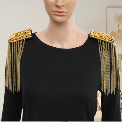 2 kusy Třásně Řetízkové Epaulety Lehké Ramenní Odznaky pro Ceremonii