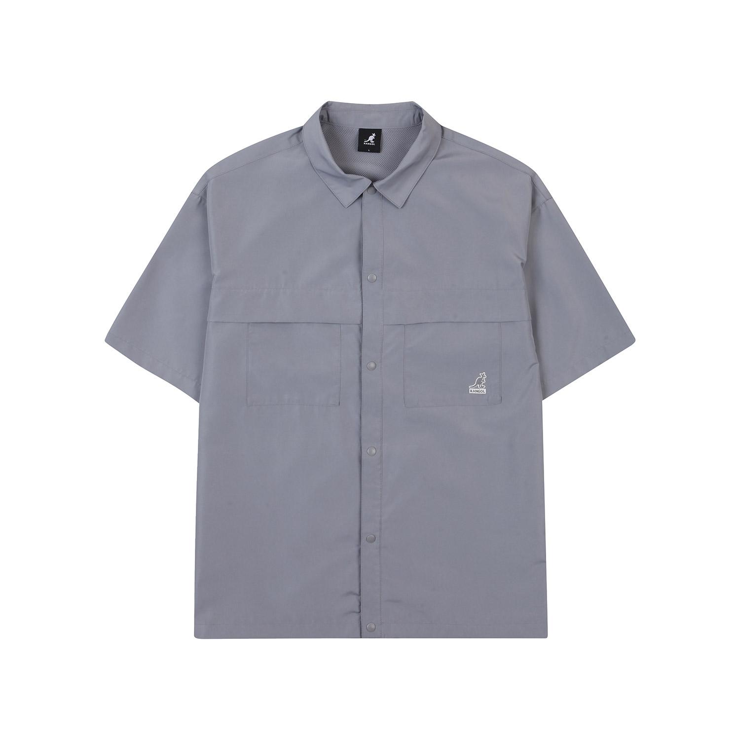 Kangol Pentagon Half-Sleeve Shirt 7058 Gray Grey/L