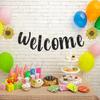Welcome Banner, Black Glitter Hanging Sign Party Decorations, Induction Party | Home | School New Terms Beg Sign Bunting 6.3 Feet