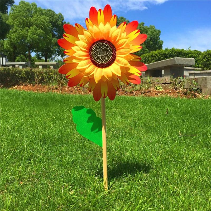 Bunte Sonnenblume Windmühle Windturbine Garten Hof Dekor Für Rasen Gartenparty Dekoration Outdoor Camping Picknick