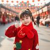 Autumn Winter Children'S Scarf Chinese Style Zodiac Animals Red Scarf Cartoon Pony Plush Neck Warm Scarves New Year Gift