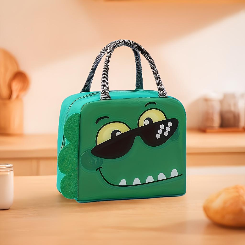 1pc Portable Cartoon Animal Pattern Design Insulated, Portable Fashionable Handbag, Suitable for School, Work and Travel