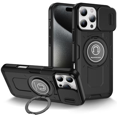 The New Model Is Suitable For Apple 16Promax Mobile Phone Case, Push Window Magnetic Suction Bracket, Iphone15 Mobile Phone Case