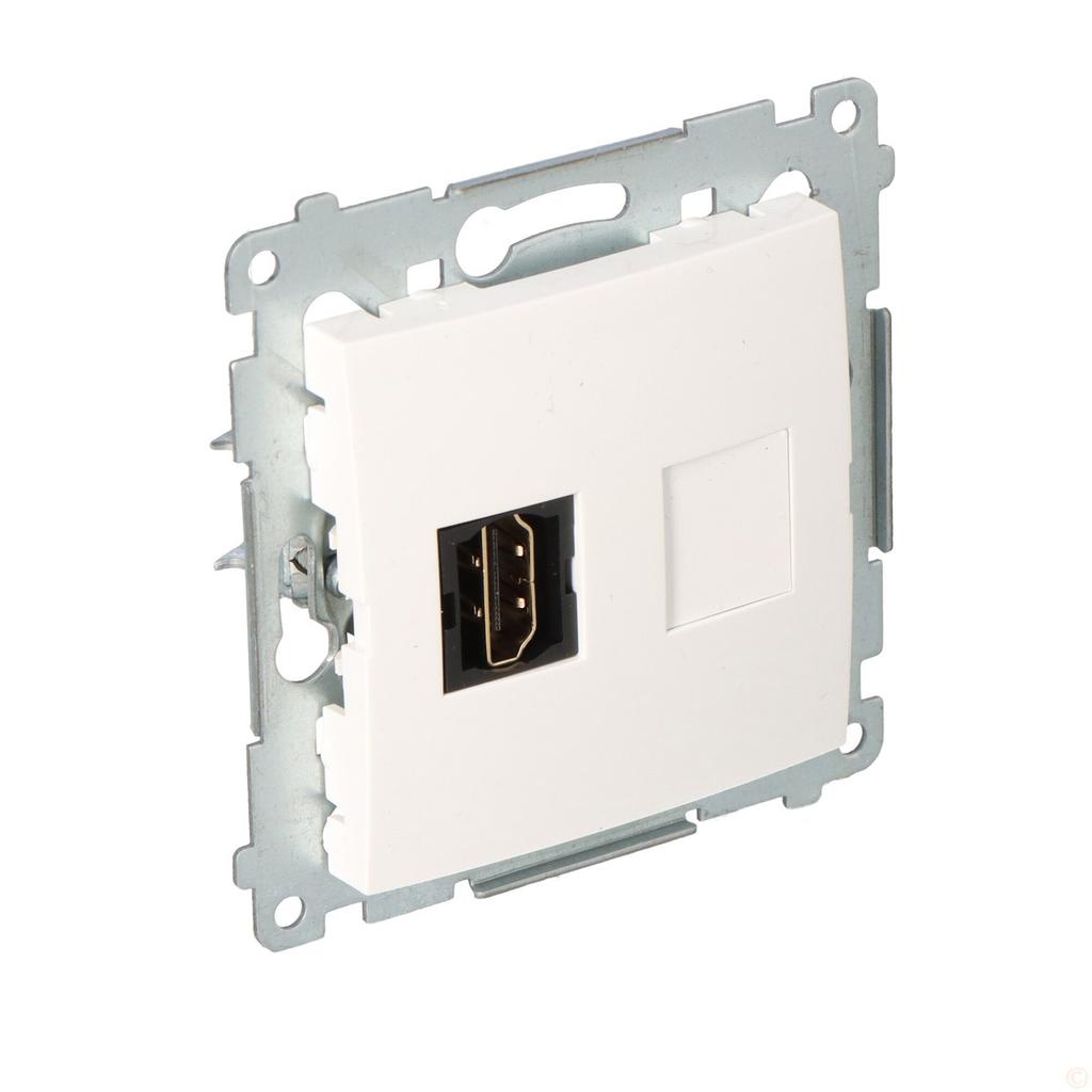 HDMI Socket, White Simon54