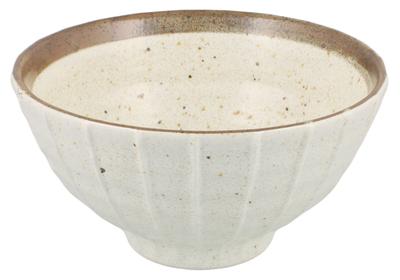 Mino Ware Bowl Approx. Diameter 16 X Height 8.5cm White Karatsu Shimaichichin Made In Japan K10138