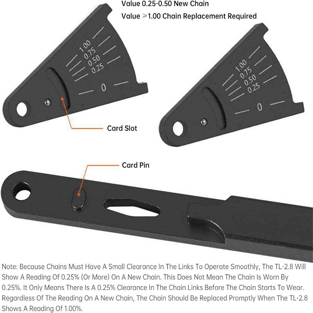 Lightweight Bike Chain Checker Tool Aluminum Alloy Chain Wear Checker Mountain Bike Repair