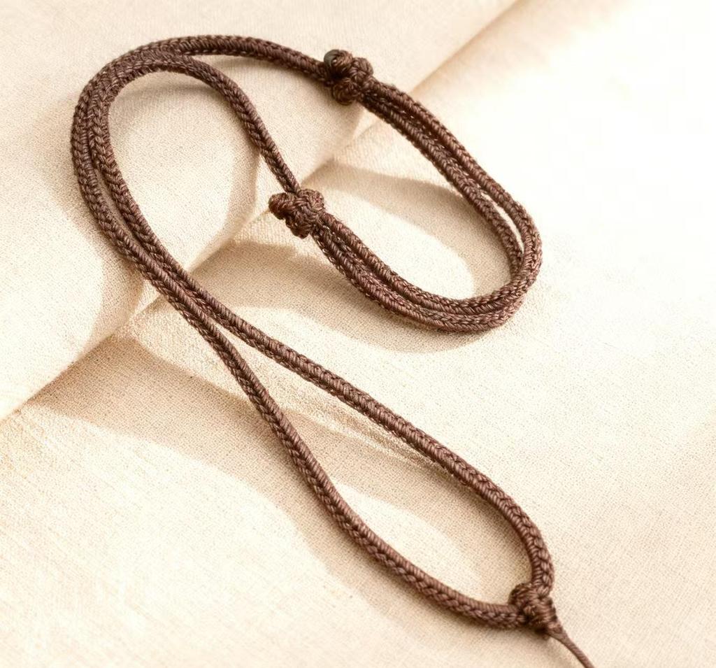 Handmade Eight-Strand Braided Adjustable Necklace Rope for Men & Women